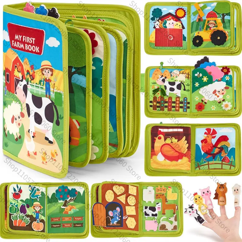 Felt Children's Early Education Puzzle Enlightenment Cannot Be Torn Apart, Quiet Book, Montessori Dressing Board