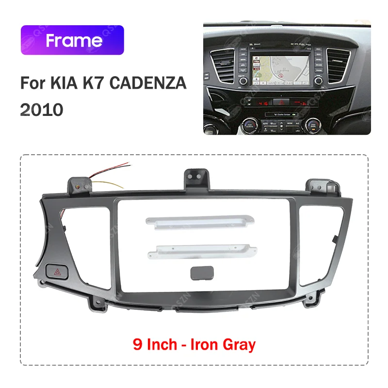 Car Radio Fascia 2Din Frame Adapter Canbus Box Decoder for KIA K7 CADENZA 2010 Android Radio Audio Dash Fitting Panel Kit