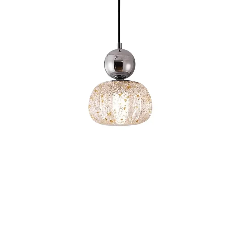 

Italian bedroom bedside, small chandelier eye protection pumpkin, simple and modern restaurant light entry