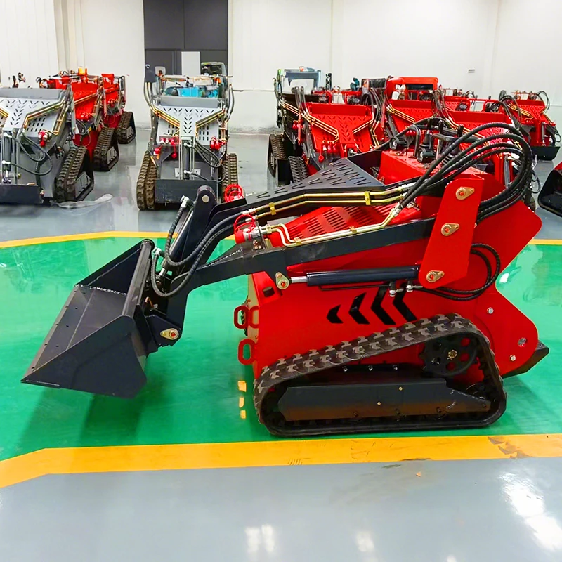 USA Spot Skid Steer Loader EPA Engine Mini Track Loader متوفر في الأوراق المالية في أمريكا مع المرفقات