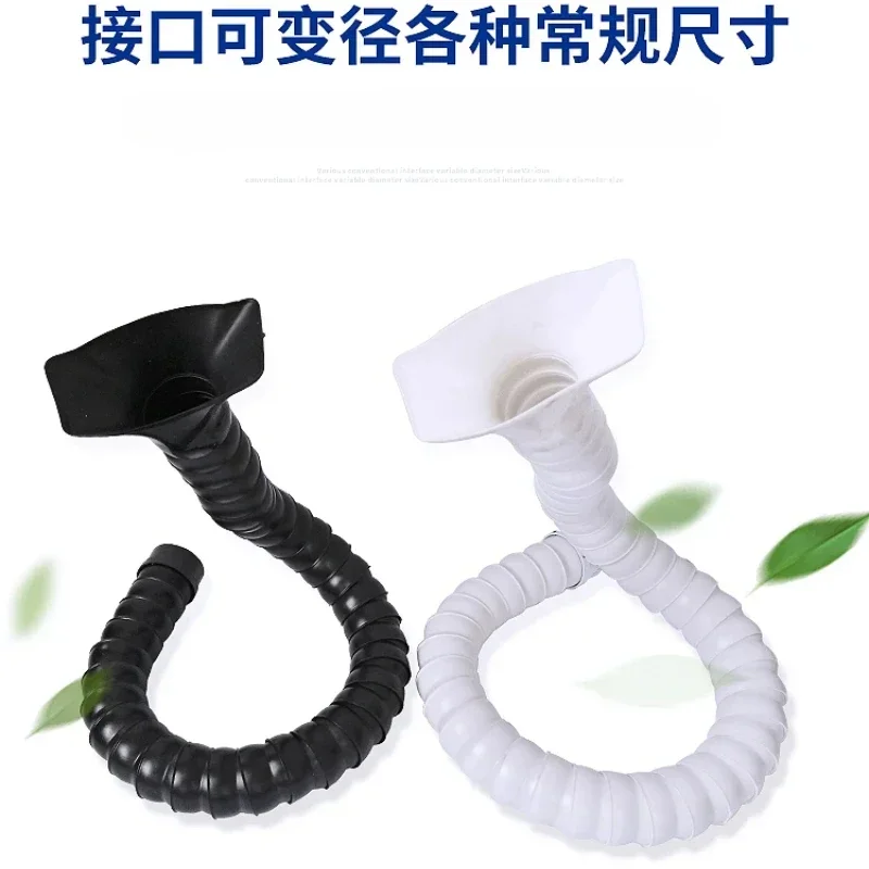 50mm 75mm POM Flexible Smoke Exhaust Ventilator Pipe for Soldering Smoke Extractor Welding Fume Arms with Square Round Hood