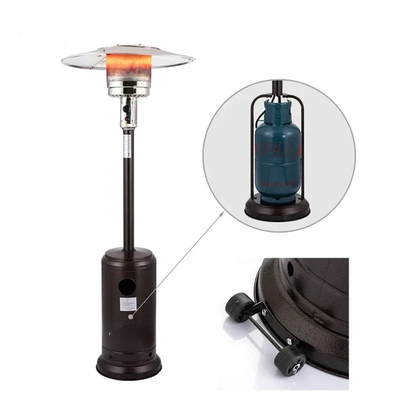 Modern Design Umbrella Patio Gas Heater Portable Natural Gas Garden or Commercial Outdoor Powder Coating Patio Heater