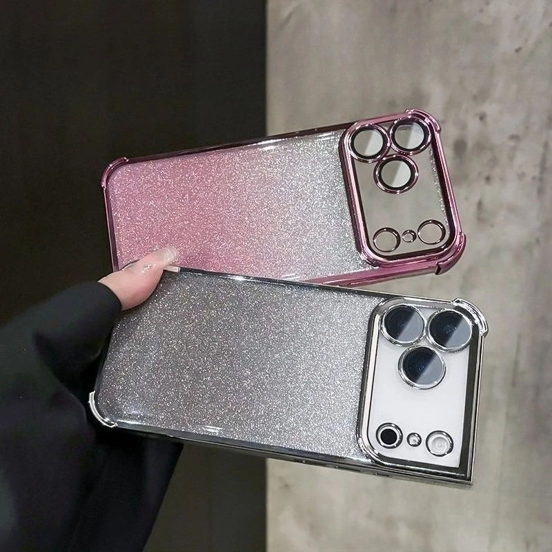 

Glitter Clear Phone Case For Google Pixel 10 9 Pro XL Pixel 9A 8 Pro 8A Pixel 7 Pro 7A Plating Soft Cover