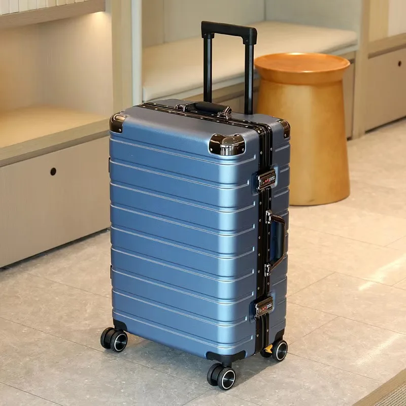 حقيبة سفر متينة ذات سعة كبيرة بإطار من الألومنيوم بعجلة عالمية للرجال والنساء وحقيبة كلمة مرور للسفر للطلاب #1
