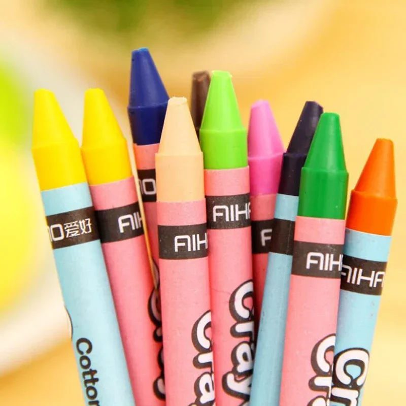 Creative Cartoon 8/12/24 Colors Non-Toxic Crayon Oil Pastel Painting Stick Kids Student Pencils for Drawing Art Supplies image 4
