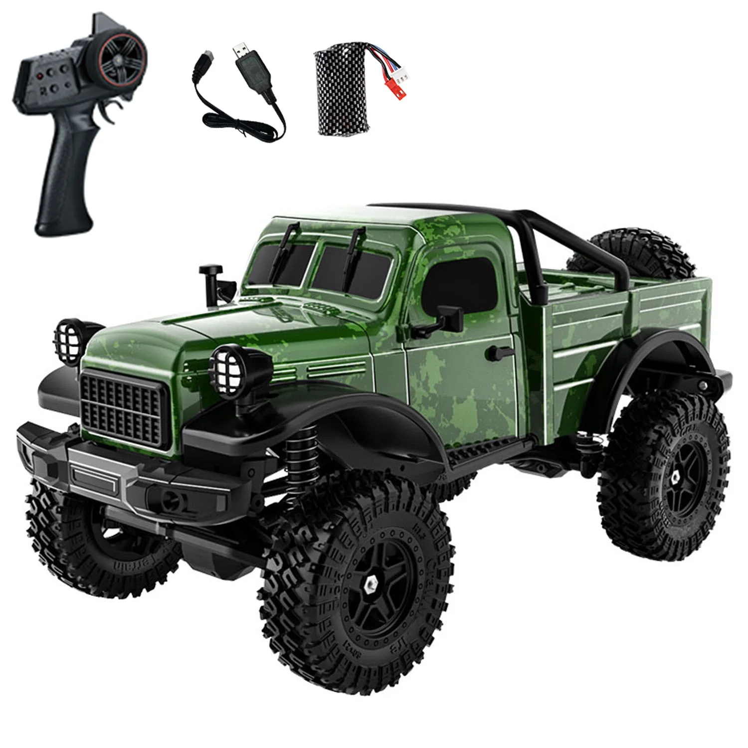 1/18 rc veículo off road c8813 4*4 simulação de controle remoto captador carro escalada rtr motor escovado à prova dwaterproof água brinquedo esc