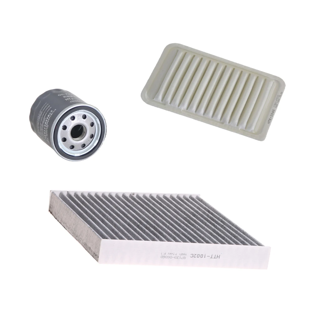 

3pcs Filter Set For Toyota Corolla E150 1.6L 1.8L 2.0L/E170/E180 Cabin Engine Air Oil Filter Accessories 87139-06060