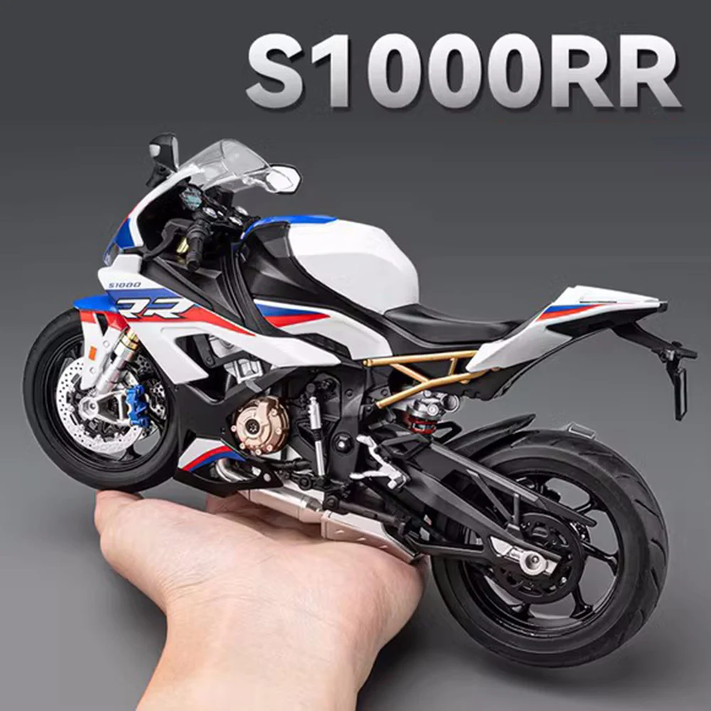 

1:9 Scale S1000 R1250 GS Alloy Diecast Motorcycles Toys Cars Models Rubber Tires Off Road Toys Car for Children Gifts Collection