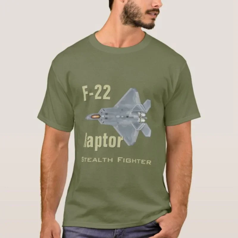 F-22 Raptor Stealth Air Superiority Fighter Men T-Shirt Short Sleeve Casual 100% Cotton T Shirt Size S-3XL