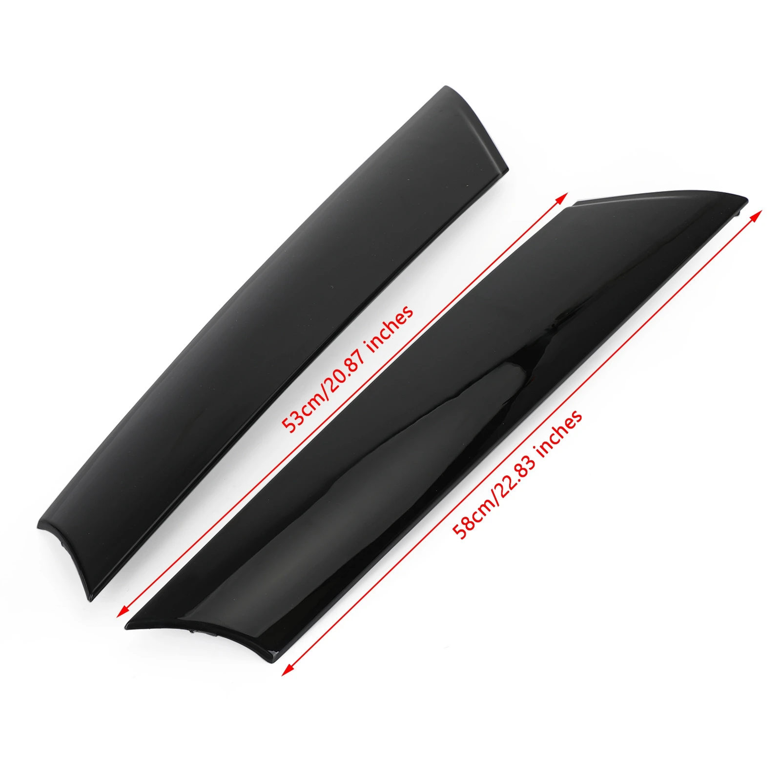 Areyourshop 2x Front A Pillar Black Windshield Post Trims 51137272583/84 For Mini R55 R56