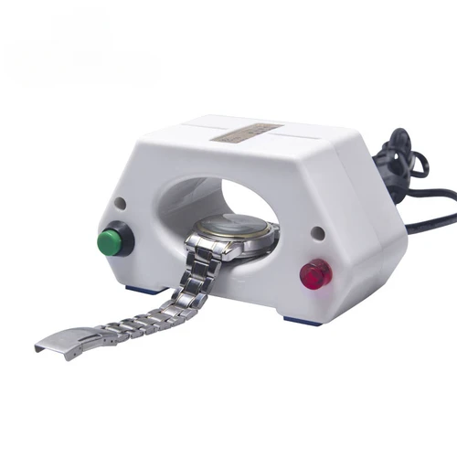 Imagen 2 del producto Reloj de pulsera mecánico desmagnetizador reloj desmagnetizador ajuste de tiempo relojero herramienta de reparación accesorios enchufe UE/EE. UU.