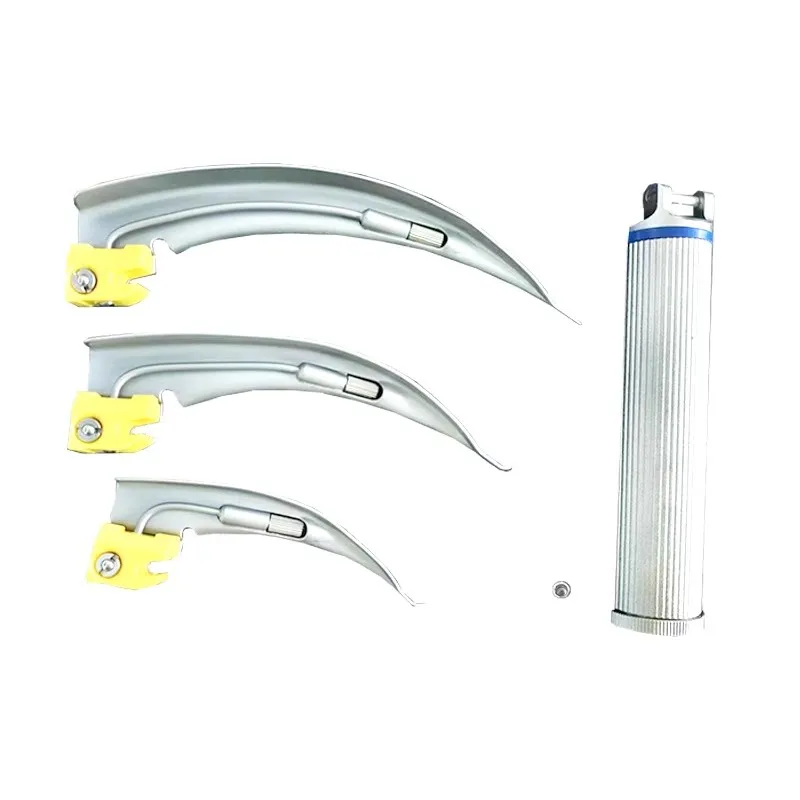Stainless Steel Anesthesia Laryngoscope for Adult Child Babt Throat Mirror LED light Intubation Laryngoscope Throat Detec