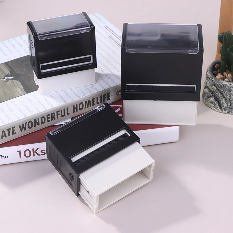 1PCS Plastic And Rubber Self-Inking Stamp Customized Self-Inking Business Address Wax Seal Name Handicrafts Personalize Stamps