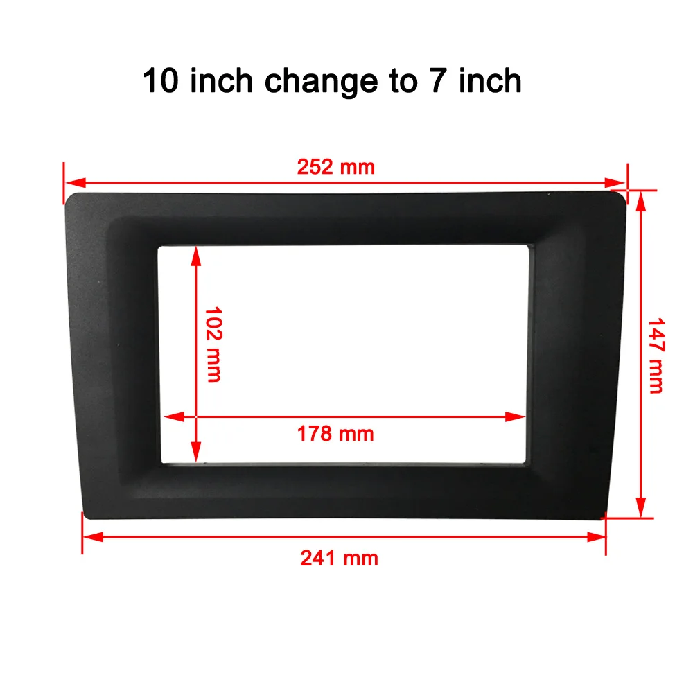 Vehicle radio Fascia 9/10 inch Frame switch to 7 inch 2 Din Car Radio Fascia auto audio Dash Kit Installation Frame Trim Bezel