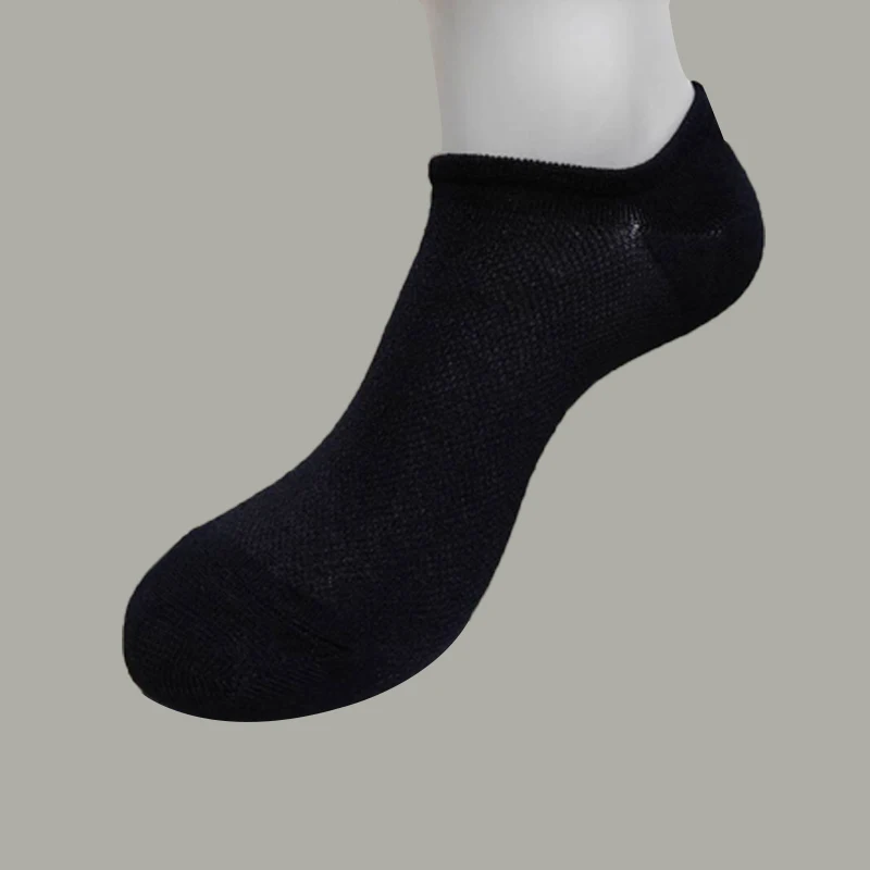 5/10 Paar Bambusfasersocken, Sommer, unsichtbare Socken, kurze Strümpfe, Netzsocken, atmungsaktive und lässige Bootssocken, Größe 37–44 – Detail 13