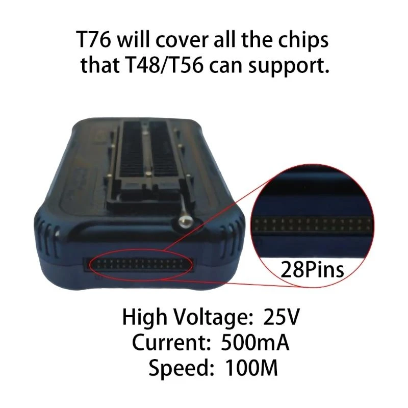 T76 programmatore chip USB3.0 per dispositivi EEPROM Include adattatore BGA153 BGA169