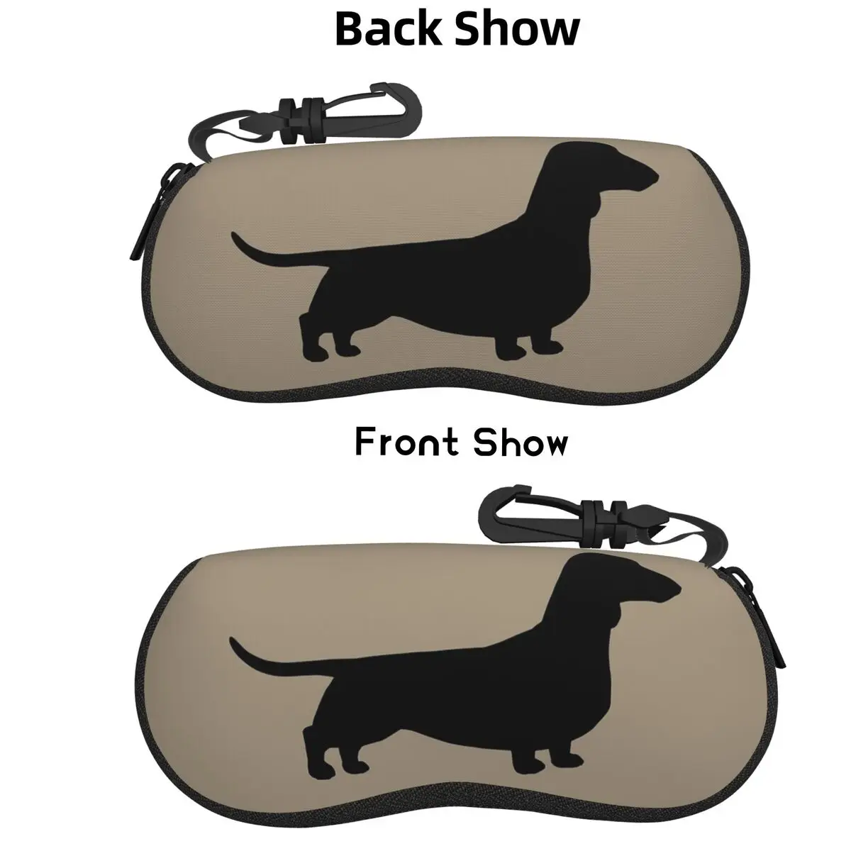 

Dachshund Dog Shell Glasses Case Protective Sunglasses Box Women Men Soft Eyeglasses Bag Pouch