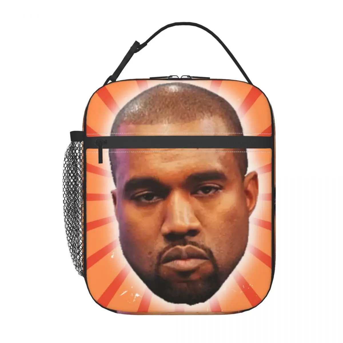 Funny Kanye West Meme Insulated Lunch Bag Outdoor Picnic Rapper Music Producer Resuable Cooler Thermal Bento Box Women Children