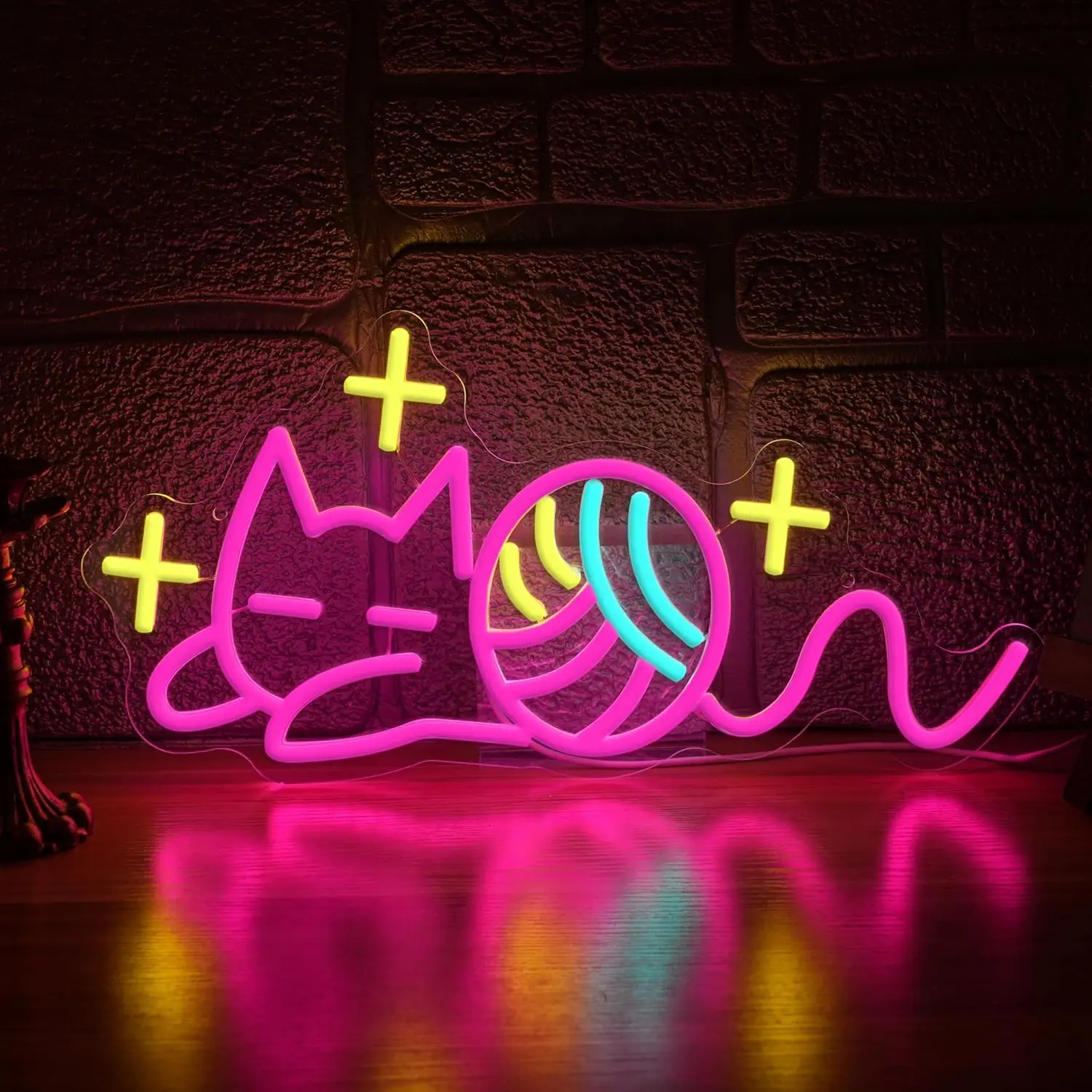 

Неоновая вывеска Star Cat, светодиодный USB-светильник для бара, гаража, игровой комнаты, спальни, декоративное освещение, подарок на день рождения, настенный светильник