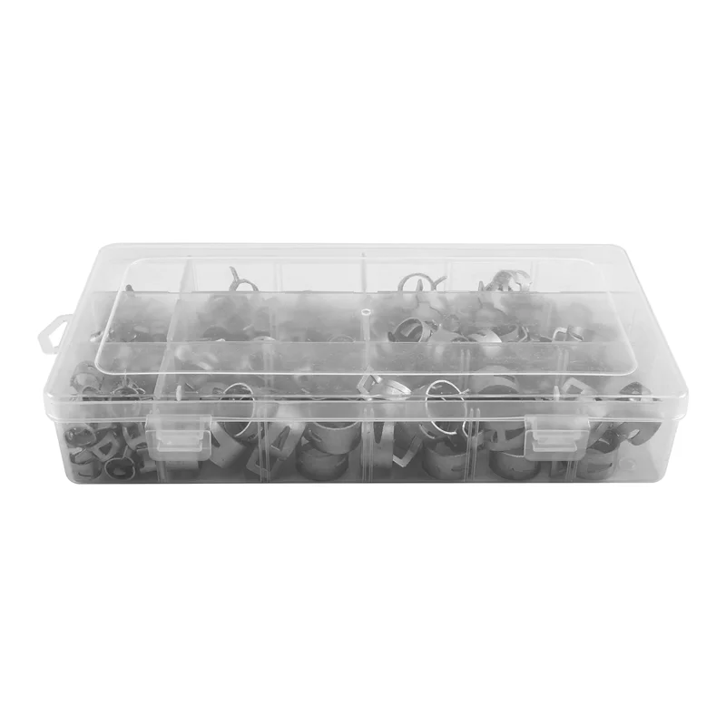 AT02-160 قطعة طقم مشبك خرطوم مع مفك براغي: اختيار قطر 6.5 مم إلى 18 مم قابل للتعديل