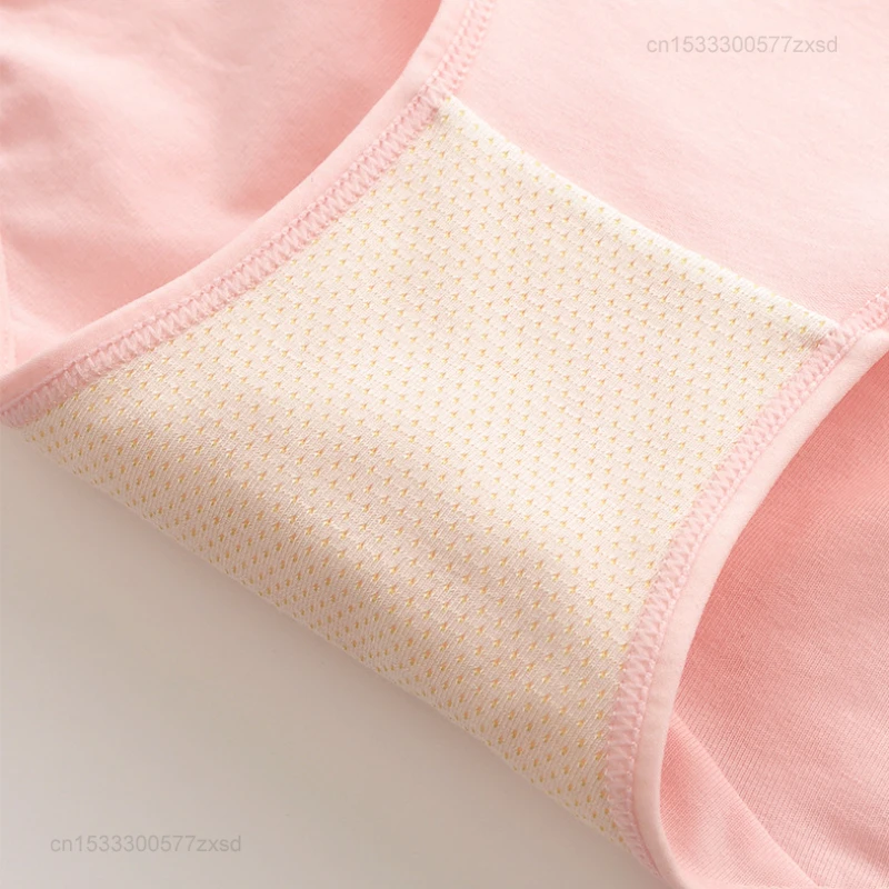 Xiaomi กางเกงในสตรีเอวกลางเอว M-2XL, กางเกงในสตรีระบายอากาศได้ดีสวมใส่สบายสีพื้นกางเกงในอ่อนนุ่มต้านเชื้อแบคทีเรีย