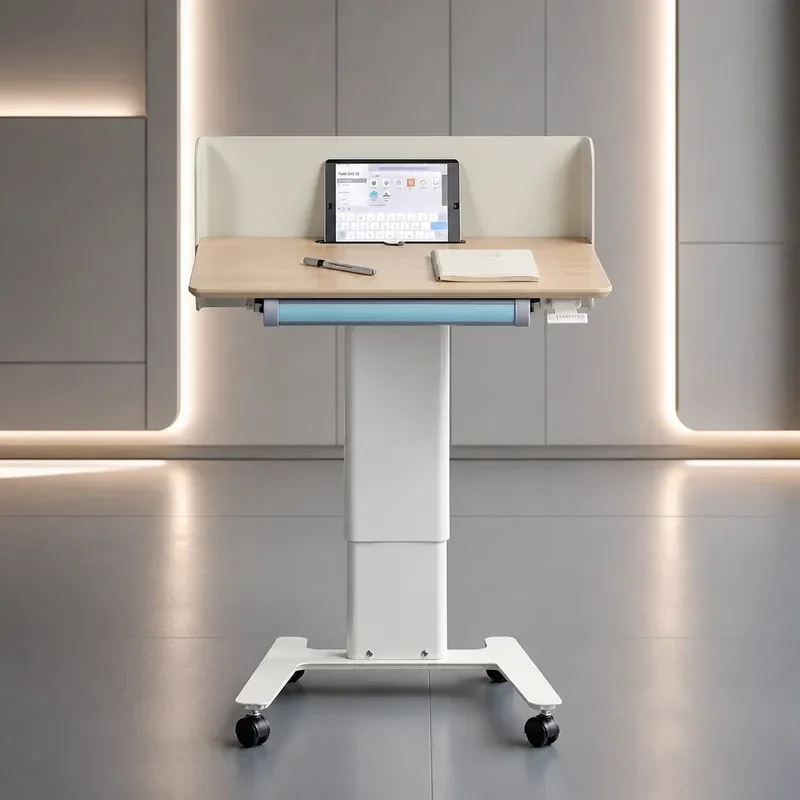 for Lecture Desk Front Desk Reception Desk Training Room Small Podium Modern Simple Movable Lifting Table