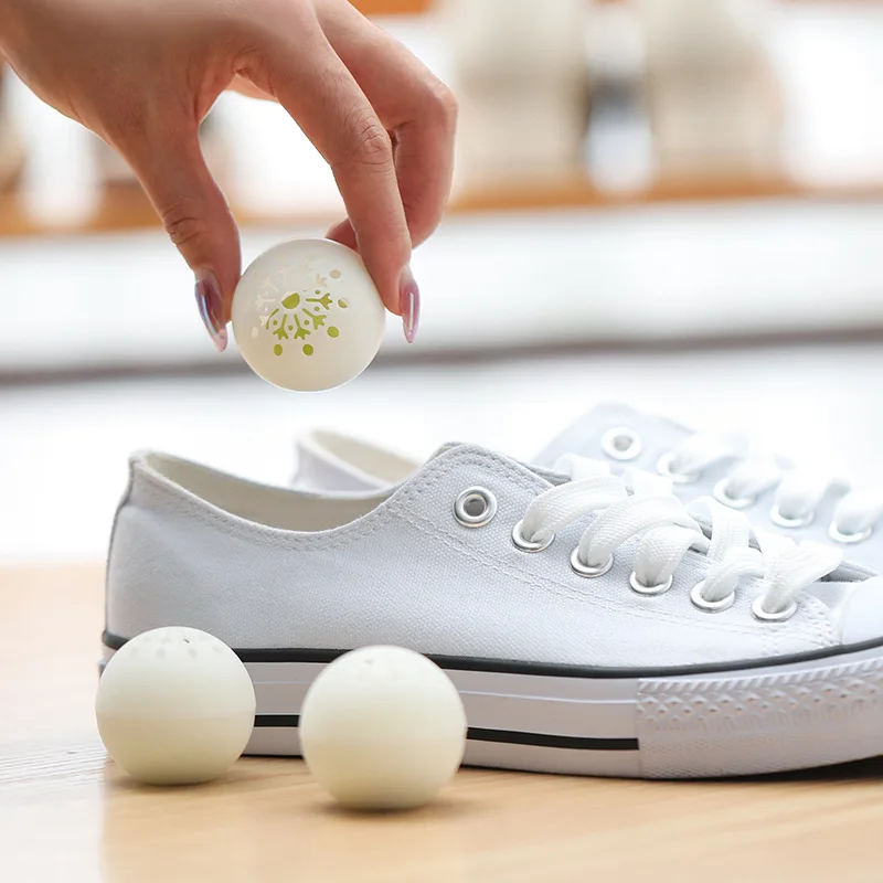 2/6pcs Deodorizer Freshener Balls for Shoe Sock Clothes Fragrance Essential Foot Care Ball Scent Shoe Closet Wardrobe Fresh Ball