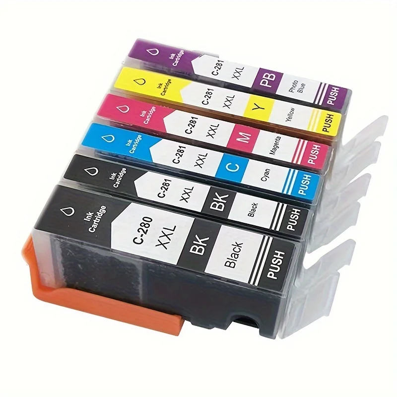 Einkshop PGI280XXL CLI281XXL Compatible Ink Cartridges For Canon PIXMA TS TS702 TR7520 TS6120 TS8220 TR8520 TR8622 TS9100 TS9120