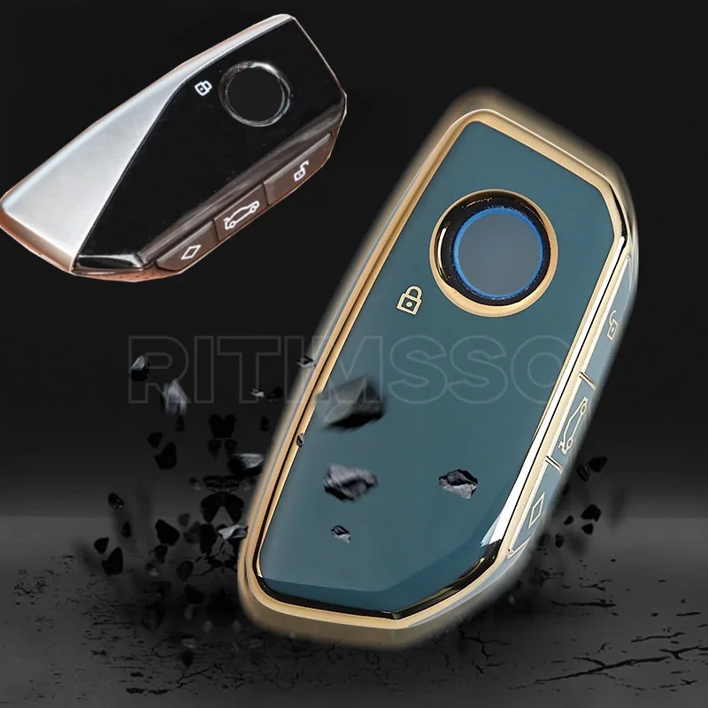 New Fashion Tpu Car Key Case Accessories for 2023 BMW Energy Ix XM I7 X7 7 Series Smart Remote Key Protect Cover Shell