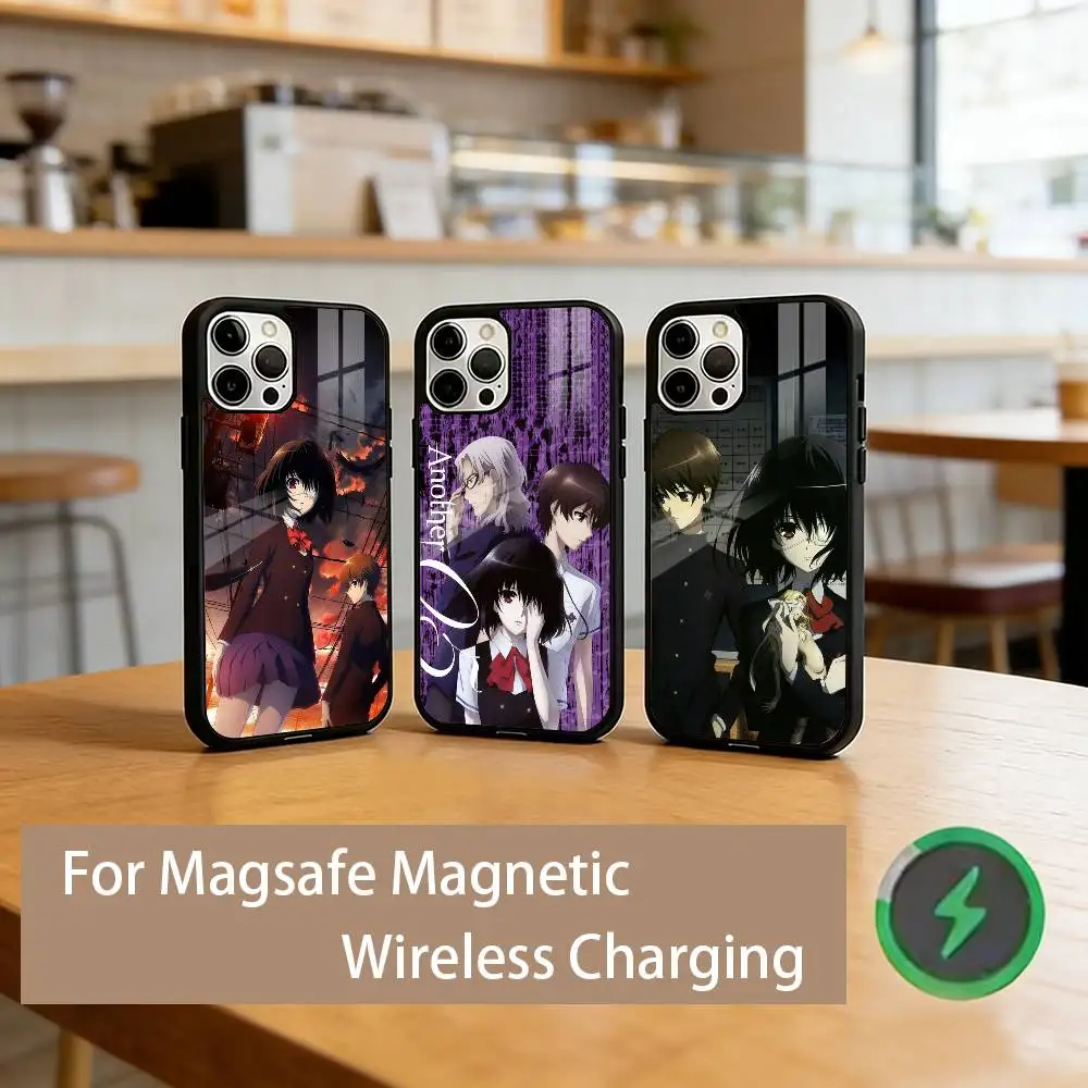 

A-Another Anime Phone Case For iPhone17,16,15,14,13,12,11 Plus,Pro Magnetic with Magsafe Wireless Charging