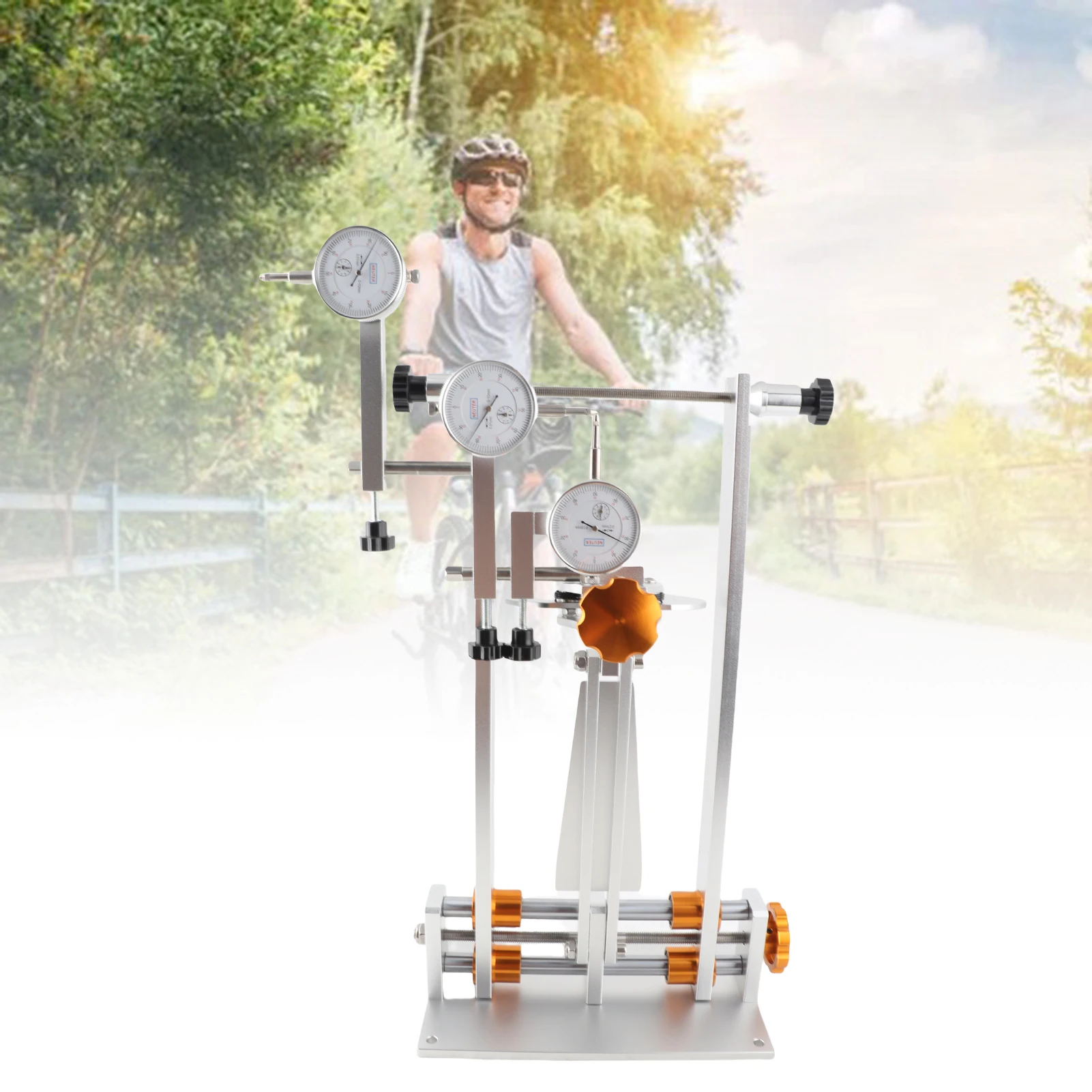 

MTB Road Bike Wheel Repair Tools Bicycle Wheel Truning Stand Rims Correction Stand Bicycle Calibration Stand