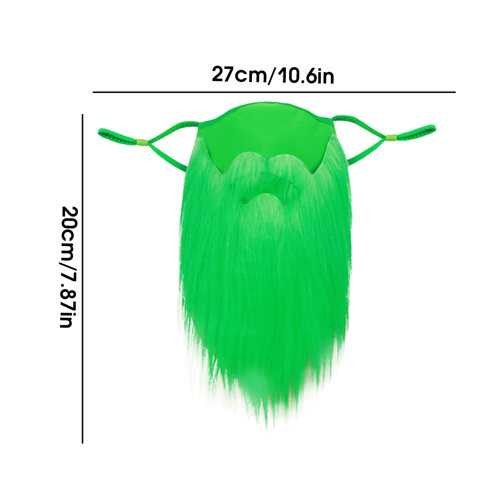 حزمة من 3 واقيات وجه للأطفال، لحية طويلة، دروع فم قطنية مضحكة قابلة للتنفس، ديكور محمول للولائم، مقاس حر