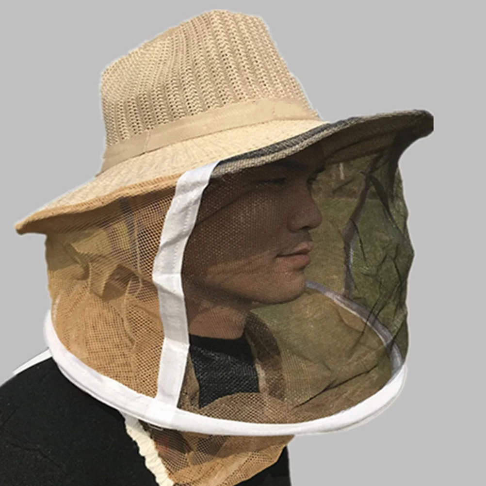 

Gloves Beekeeping Hat Set Protective Bee Proof Gear Foldable Veil Hat Professional Beekeeper Supplies Durable for Beekeeping