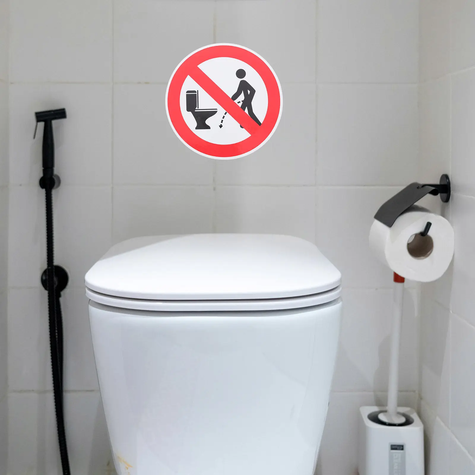Toilet Target Stickers 8 Pack Waterproof Bathroom Aiming Decals for Potty Training Restrooms and Public Use