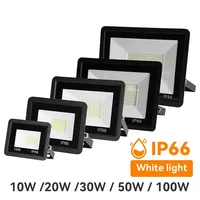 LED Flood Light 200W 100W 50W 30W 10W AC 220V Reflector Spotlight Street Light Wall Lamp IP66 Waterproof Outdoor Garden Lighting