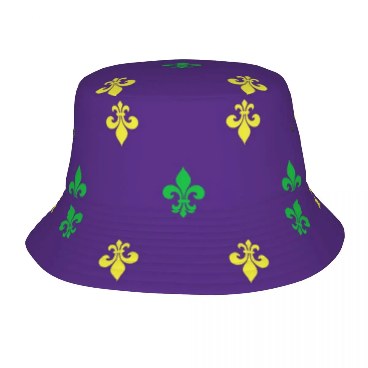 Fleur De Lis Illustration Bucket Hat Fisherman Foldable Women Men Sunscreen Shade Cap