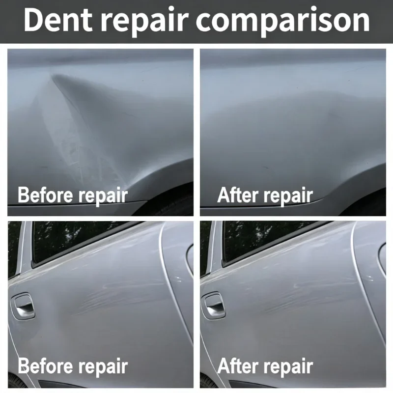 Powerful T‑Handle Dent Puller Vacuum Suction Cup Paintless Dent Removal Kit for Car Hail Damage Door Dings Auto Body Repair Tool