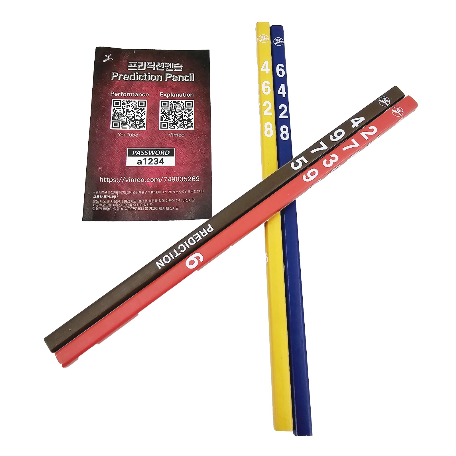 

Опора Math Magic Prediction — 4-значные карандаши для мгновенного обчисления, более быстрее, чем калькулятор, экзаменационная игрушка для ментализма для детей