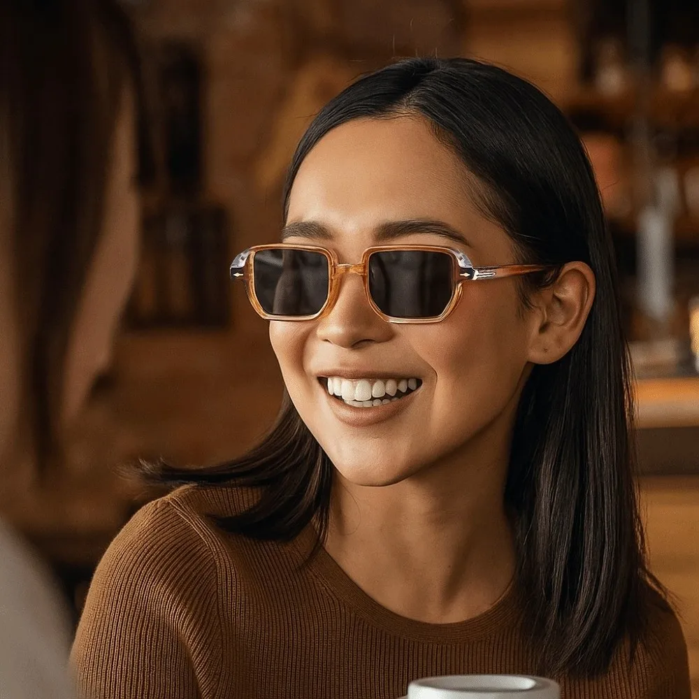 Трендовые очки в маленькой оправе в квадратной оправе, разноцветные солнцезащитные очки в стиле панк с защитой от ультрафиолета, винтажные очки UV400, студенческие очки