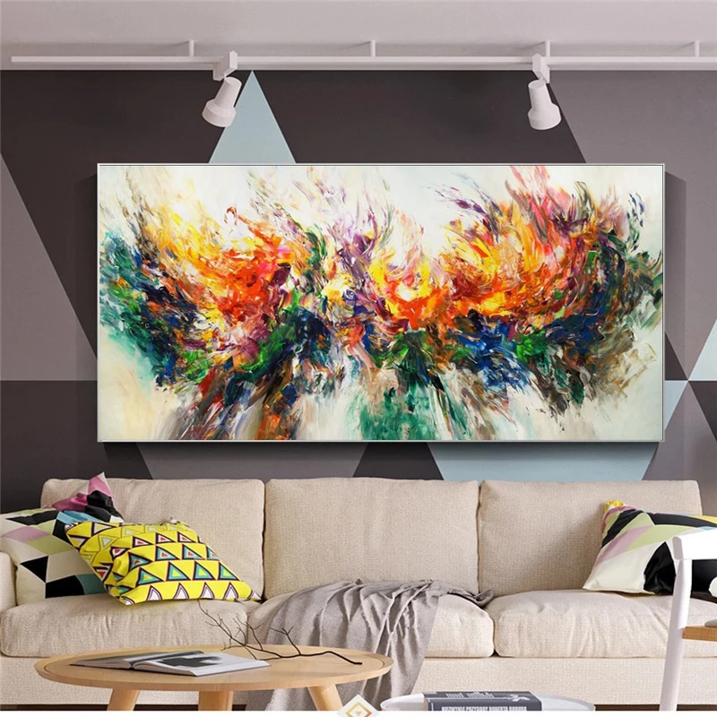 1pc frameless Canvas Painting Art Abstract Color Picture Canvas Painting GoldLife Art Picture Modern Home Decoration Living Room