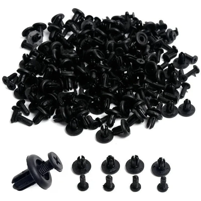 Mixed Car Fasteners: Bumper Clips, Retainers, Rivet Door Panels, Fender Liner Screws, Suitable for All Vehicles