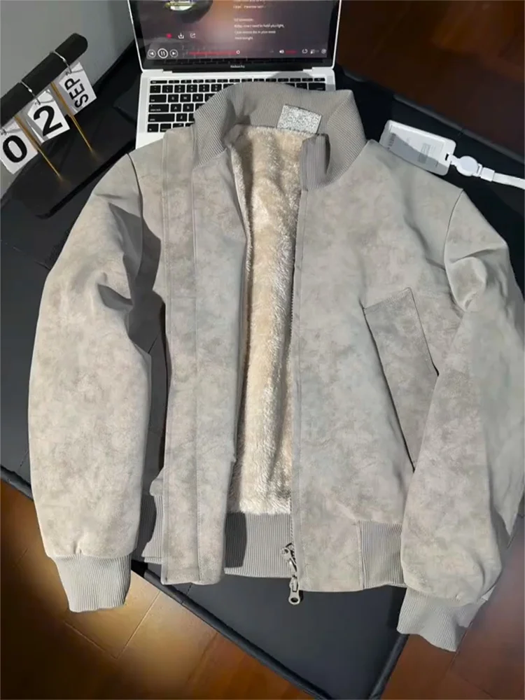 

American y Dyed ort Cotton Jaet Men's Thiened Winter Coat Warmth Cotton Padded Hooded Zipper Casual Outerwear