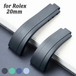 20mm Silicone Strap for Rolex Rubber Watchband High Quality Bracelet for Daytona Submariner GMT Yacht-Master Universal Wristband