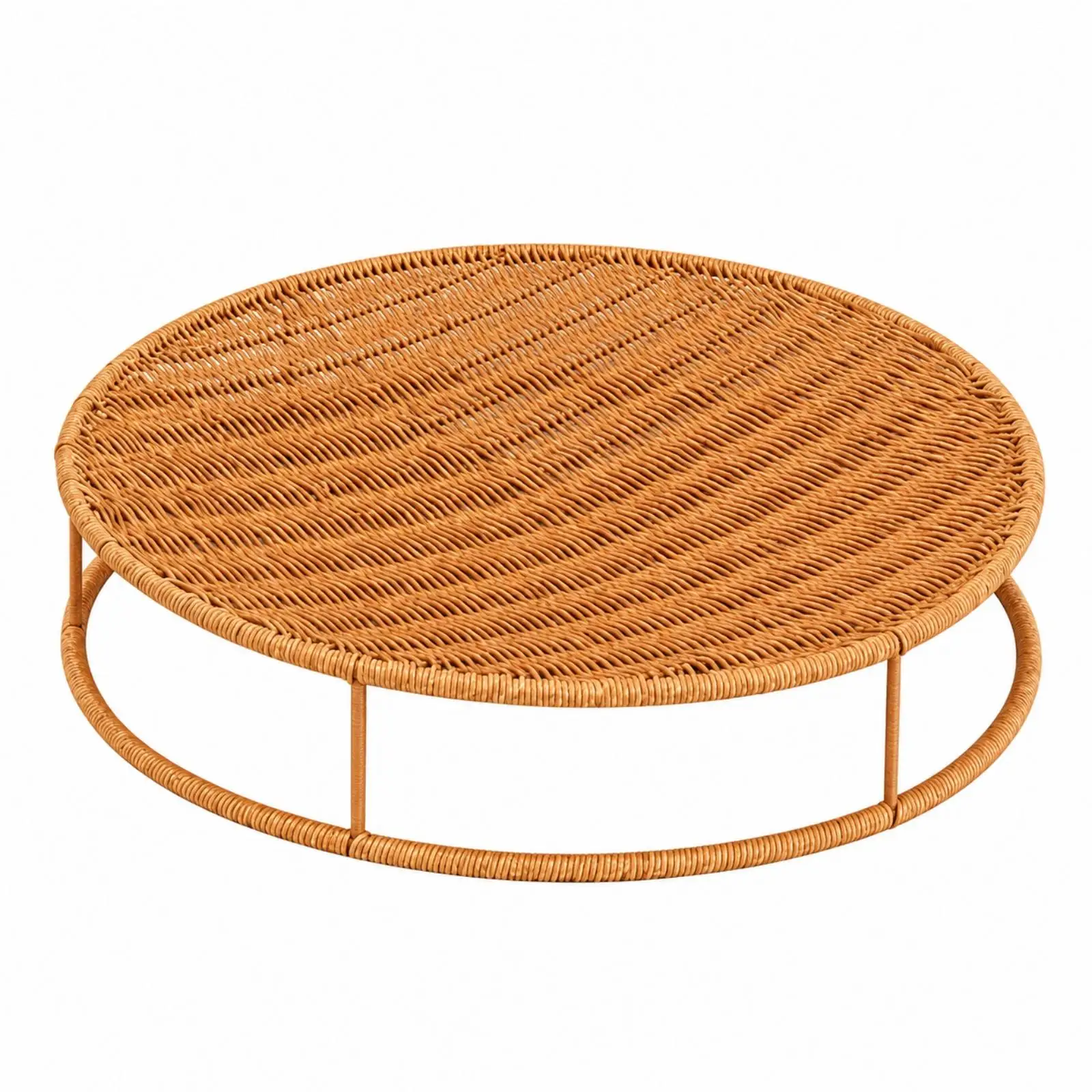 Handwoven Cat Bed with Scratch Resistant Surface for Cooling Lounging and Claw Care