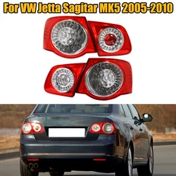 Volkswagen VW Jetta Sagitar MK5 için 2005 2006 2007 2008 2009 2010 dış iç araba LED arka kuyruk işık lambası fren işık DRL