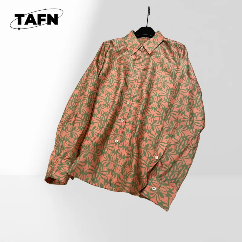 25 جديد مطبوعة نمط القطن عالية الخصر ألف خط تنورة نمط جديد مطبوعة الحرير كم طويل قميص تنورة الزي الملمس AG2336