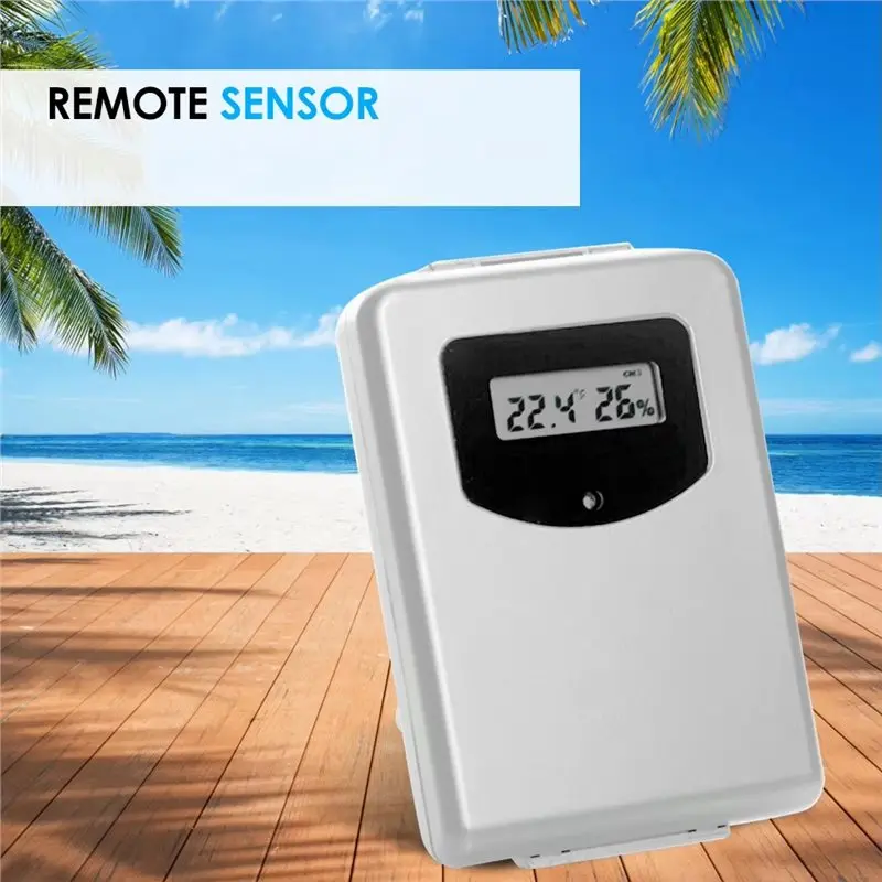 ABAG Wireless Thermometer Sensor Wireless Thermo-Hygrometer 433Mhz Humidity Hygrometer Monitor Home Weather Station