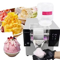 Mvckyi 80kg/24H Korea Bingsu Machine Air Cooling Touch Screen Control Snow Ice Maker Shaver Machine Snowflake Ice Machine