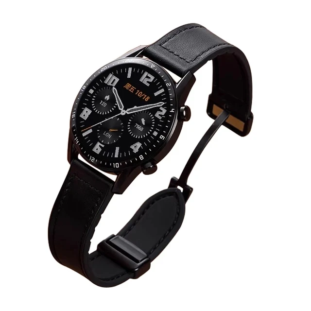 Leder-Silikonarmband für Samsung Galaxy Watch 4, 5, 6, 7, 40 mm/44 mm, Magnetband für Galaxy Watch 4/6 Classic 43 47 mm 42 46 mm – Detail 9