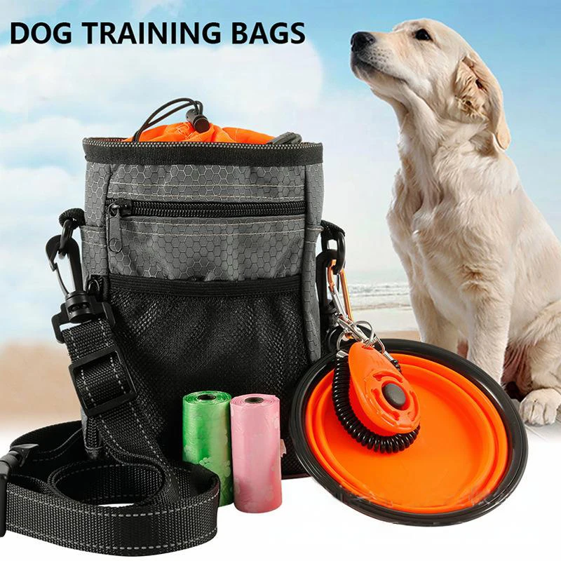 Dog snack bags ranging from small to large. Pet training bags with enough bowls, handbags, snack training rewards, walking toy